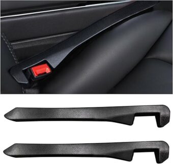 2PCS Car Seat Gap Filler, Leather Seat Gap Plug to Fill The Gap Between Seat and Console, Universal Seat Crevice Blocker Stop Things from Dropping, Vehicle Interior Accessories...