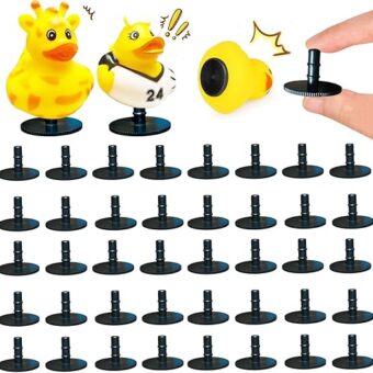 40Pcs Duck Holder for Jeep Dash, Rubber Duck Mounts Duck Plugs for a Fun and Funky Car Dashboard Display Gift for Jeep Lover Double-Sided Stickers Included