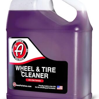 Adam's Wheel & Tire Cleaner Gallon - Professional All in One Tire & Wheel Cleaner Car Wash Wheel Well Cleaning Spray for Car Detailing | Safe On Most Rim Finishes