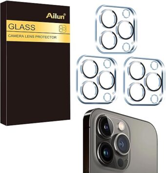 Ailun 3 Pack Camera Lens Protector for iPhone 15 Pro 6.1" ＆ iPhone 15 Pro Max 6.7",Tempered Glass,9H Hardness,Ultra HD,Anti-Scratch,Easy to Install,Case Friendly [Does not...