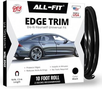 All-Fit Car Door Edge Protector Guard from Scratches and Dings - U Shaped Easy to Fit Trim. Made in USA Premium Material. Universal for All Vehicles Including Truck SUV and...