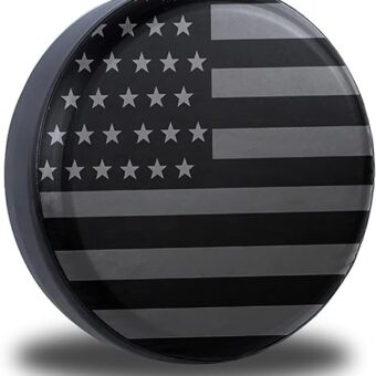 American Flag Spare Tire Cover Fit for Jeep Wrangler Rv SUV Truck Travel Trailer 14" 15" 16" 17",Waterproof and dustproof Protection Tires (15" for tire Diameter...