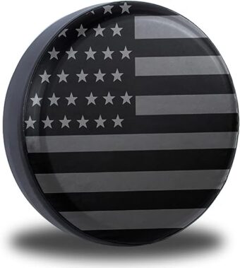 American Flag Spare Tire Cover Fit for Jeep Wrangler Rv SUV Truck Travel Trailer 14" 15" 16" 17",Waterproof and dustproof Protection Tires (15" for tire Diameter...