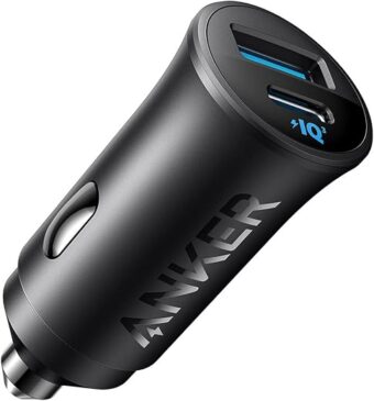 Anker USB-C Car Charger, 30W 2-Port Type-C Car Adapter, iPhone Car Charger with PowerIQ 3.0, for iPhone 15/14/13/12 Series, Samsung Galaxy S23/S22/S21 Series, iPad Pro, AirPods,...