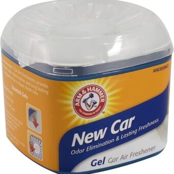 ARM & HAMMER AH8300NEC 4.5oz Gel Air Freshener, New Car, 1 Pack