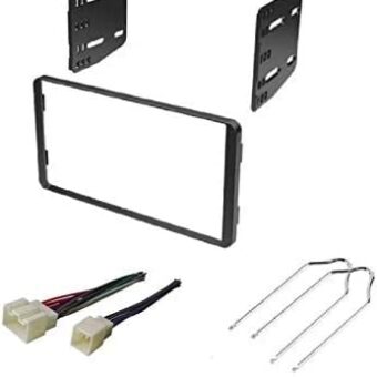 ASC Car Stereo Radio Install Dash Kit, Wire Harness, and Radio Tool to Install a Double Din Aftermarket Radio for select Ford Lincoln Mazda Mercury Vehicles - Compatible...