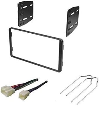 ASC Car Stereo Radio Install Dash Kit, Wire Harness, and Radio Tool to Install a Double Din Aftermarket Radio for select Ford Lincoln Mazda Mercury Vehicles - Compatible...