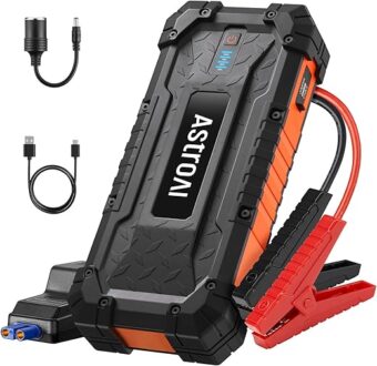 AstroAI S8 Ultra Battery Jumper Starter Portable, 4000A Car Jump Starter for Up to 10.0L Gas & 8.0L Diesel Engines, 88.8Wh Portable 12V Jump Box with USB Quick Charge and...