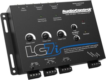 AudioControl LC7i Black 6-Channel Line Output Converter with Bass Restoration