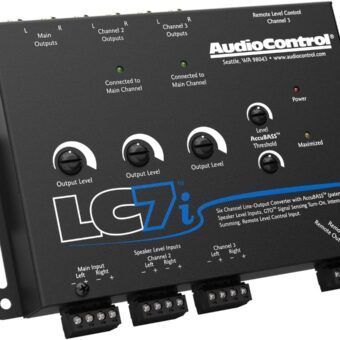 AudioControl LC7i Black 6-Channel Line Output Converter with Bass Restoration