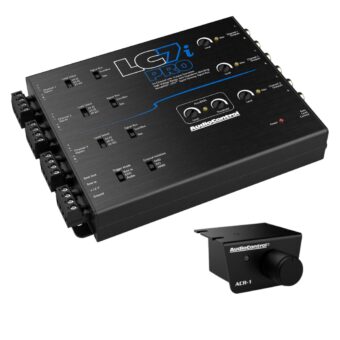 AudioControl LC7iPRO Six-Channel Line Output Converter with Accubass, Seamless Integration with Compact Design, ACR-1 Dash Remote Included