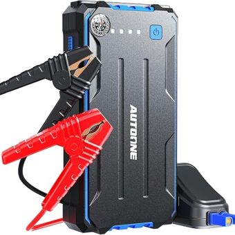 AUTOONE Car Battery Jump Starter, 2500A Peak Current Jump Start Battery Pack for Car Up to 8.0L Gas and 7.0L Diesel Engine Jump Box with USB Output and LED Light