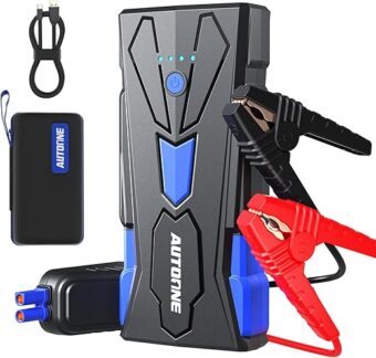 AUTOONE Car Battery Jump Starter, 4500A Peak Current Car Battery Jumper Starter Portable Up to ALL Gas & 8.0L Diesel Engine Jump Box with USB Output, Storage Case, LED Light