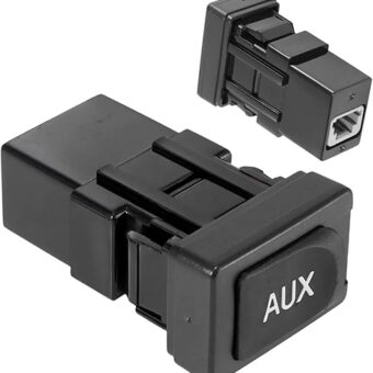 Aux Port Replacement - Compatible with 2005-2012 Toyota Prius Yaris FJ Cruiser Lexus ES350 LS460 - Replaces 86190-06010 86190-53010 - Auxiliary Input Adapter Aux Jack Aux Input...