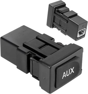 Aux Port Replacement - Compatible with 2005-2012 Toyota Prius Yaris FJ Cruiser Lexus ES350 LS460 - Replaces 86190-06010 86190-53010 - Auxiliary Input Adapter Aux Jack Aux Input...