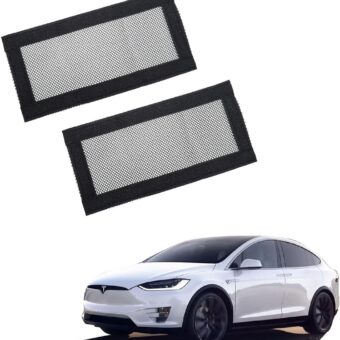 Backseat Air Vent Cover Grilles Protector Rear Seat Air Condition Outlet Air Flow Vent Protection Covers Compatible with Tesla Model 3 Model Y (2 Pack)