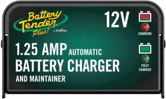 Battery Tender Plus 12V Battery Charger and Maintainer: 1.25 AMP Powersport Battery Charger and Maintainer for Motorcycles, ATVs, UTVs - Smart 12 Volt Automatic Float Charger -...