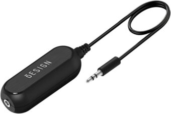 BESIGN Ground Loop Noise Isolator for Car Audio and Home Stereo System with 3.5mm Audio Cable