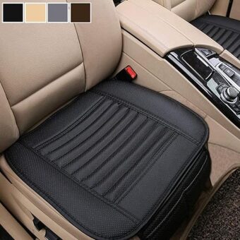 Big Ant Breathable Car Seat Cover 1Pack PU Leather Car Seat Cushion Pad Fit for Car and Office Chair (Black)