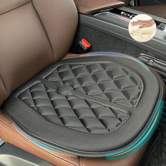 Big Ant Car Seat Cushion, Comfort Memory Foam Driver Seat Cushion Improve Driving View, Sciatica and Lower Back Pain Relief, Seat Cushions for Car Seat Driver, Office Chair,...