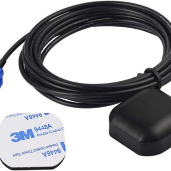 Bingfu Vehicle Waterproof Active GPS Navigation Antenna Fakra C Blue GPS Antenna Compatible with Ford Dodge RAM GM Chevy Chevrolet GMC Jeep Cadillac BMW Audi Mercedes Benz Car...