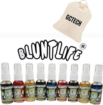 BLUNTLIFE 100% Concentrated Air Freshener Car/Home Spray (5 Assorted Scents)