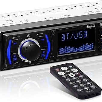 BOSS Audio Systems 616UAB Car Stereo - Single Din, Bluetooth, No CD DVD Player, AM/FM Radio Receiver, Wireless Remote Control, MP3, USB, Aux-in,