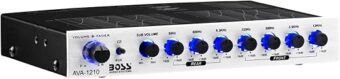 BOSS Audio Systems AVA1210 7 Band Pre-Amp Car Equalizer with Gold-Plated Front Rear and Subwoofer Outputs