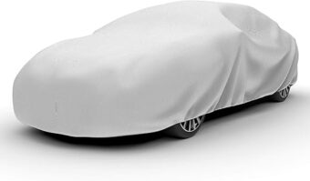 Budge Lite Car Cover Dirtproof, Scratch Resistant, Breathable, Dustproof, Car Cover Fits Sedans up to 200", Gray