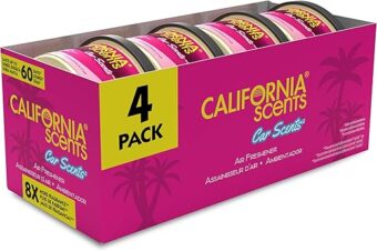 California Scents Air Freshener 4-Pack Car Air Freshener (Coronado Cherry)