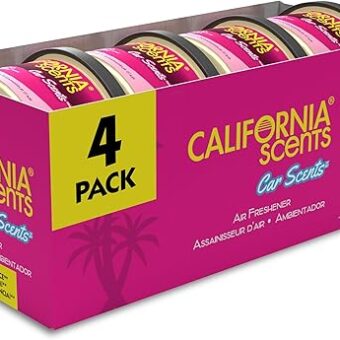 California Scents Air Freshener 4-Pack Car Air Freshener (Coronado Cherry)