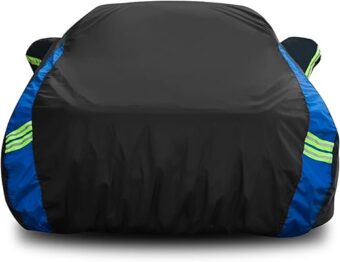 Car Cover Waterproof All Weather for Automobiles, Outdoor Heavy Duty Full Exterior Covers for Sedan(194"-208")