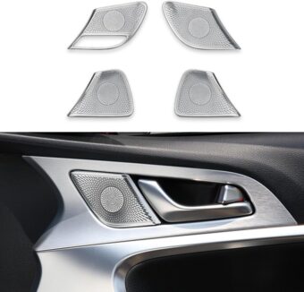 Car Door Speaker Cover Trim Inner Door Horn Cover Compatible with Genesis G70 Accessories