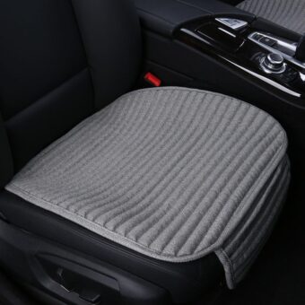 Car Seat Covers, Car Seat Cushion,Buckwheat Hulls Car Seat Pads Mat for Auto,Universal Bottom Driver Car Seat Protector Ventilated Breathable Comfortable(Gray)