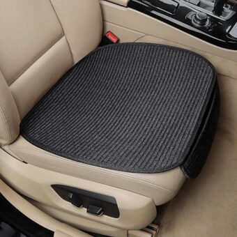 Car Seat Covers Cushion Pad, Seat Covers for Cars, Super Breathable, Warm in Winter and Cool in Summer, Anti-Slip, Storage Bags, Universal Seat Covers Fit for Most Sedans(Black...