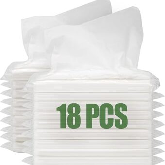 Car Tissue Refill, 18 Packs Car Tissues Auto Visor Tissue Refills for Visor, Napkins Holder Refill, Car Travel Tissues, Soft and Smooth (18 Pieces)