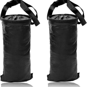 Car Trash Bag Car Trash Can Hanging Back Seat Car, Car Garbage Bag with Storage Pockets, Washable Eco-Friendly Car Garbage Can for Outdoor Traveling & Home Use (2 Pcs Black)