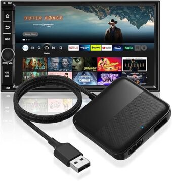 Car TV Mate,Car TV Converter for Fire TV Stick, Google TV Stick, Set-top Box, Screen Thrower, Game Consoles,HDMI Multimedia Adapter for Cars with Wired CarPlay from 2016,Plug &...