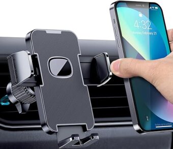 Car Vent Phone Mount for Car [Military-Grade Hook Clip] Phone Stand for Car [Thick Cases Friendly] Air Vent Clip Cell Phone Holder for Smartphone, iPhone, Automobile Cradles...