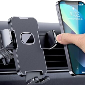 Car Vent Phone Mount for Car [Military-Grade Hook Clip] Phone Stand for Car [Thick Cases Friendly] Air Vent Clip Cell Phone Holder for Smartphone, iPhone, Automobile Cradles...