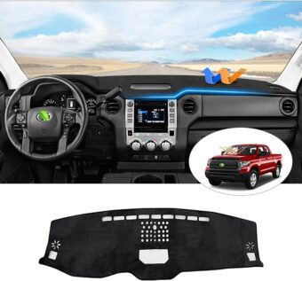 Cartist Custom Fit for Dash Cover Toyota Tundra 2014 2015 2016 2017 2018 2019 2020 2021 Dashboard Cover Mat Non-Slip Pad Carpet Sunshield Protector