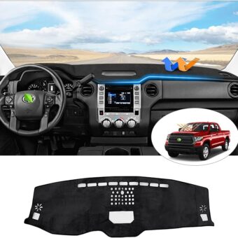 Cartist Custom Fit for Dash Cover Toyota Tundra 2014 2015 2016 2017 2018 2019 2020 2021 Dashboard Cover Mat Non-Slip Pad Carpet Sunshield Protector