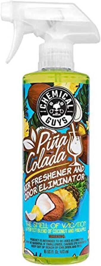 Chemical Guys AIR22916 Pina Colada Air Freshener and Odor Eliminator, (Great for Cars, Trucks, SUVs, RVs, Home, Office, Dorm Room & More) 16 fl oz