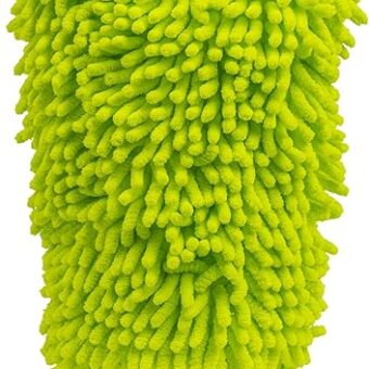 Chemical Guys MIC493 Chenille Premium Scratch-Free Microfiber Wash Mitt, Lime Green, 9.6" x 2.3" x 7"