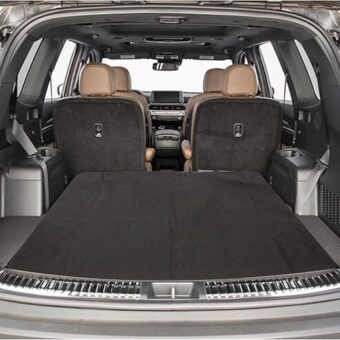 CICMOD Cargo Liner SUV Trunk Protector Guard Waterproof Pet Dog Seat Cover Black Maintenance Mat for Sedans Trucks Vans