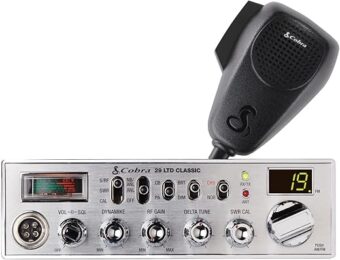 Cobra 29 LTD Classic AM/FM Professional CB Radio - Easy to Operate, Emergency Radio, Instant Channel 9, 4-Watt Output, Full 40 Channels, Adjustable Receiver and SWR Calibration,...