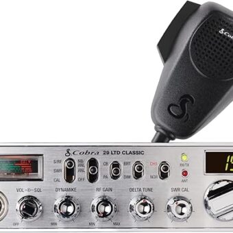 Cobra 29 LTD Classic AM/FM Professional CB Radio - Easy to Operate, Emergency Radio, Instant Channel 9, 4-Watt Output, Full 40 Channels, Adjustable Receiver and SWR Calibration,...