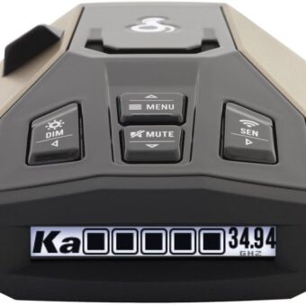 Cobra RAD 450 Laser Radar Detector: Long Range, False Alert Filter, Voice Alert & OLED Display, Black, RAD450