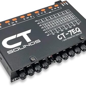 CT Sounds CT-7EQ 7 Band 1/2 Din Parametric Car Audio Equalizer