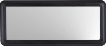 Custom Accessories 70003 Black Deluxe Visor Mirror